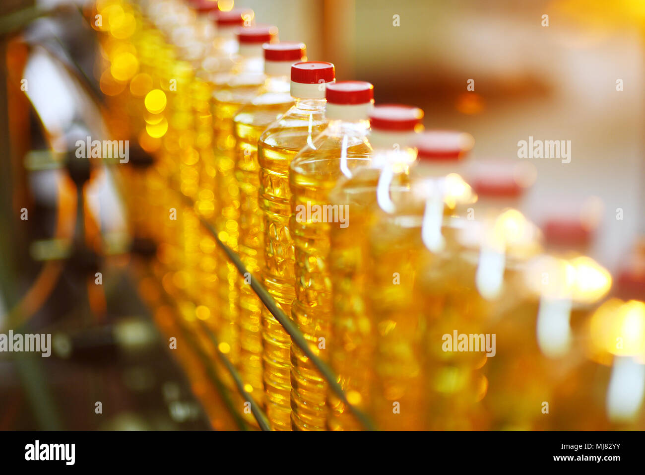 A factory for the production of sunflower oil Stock Photo Alamy