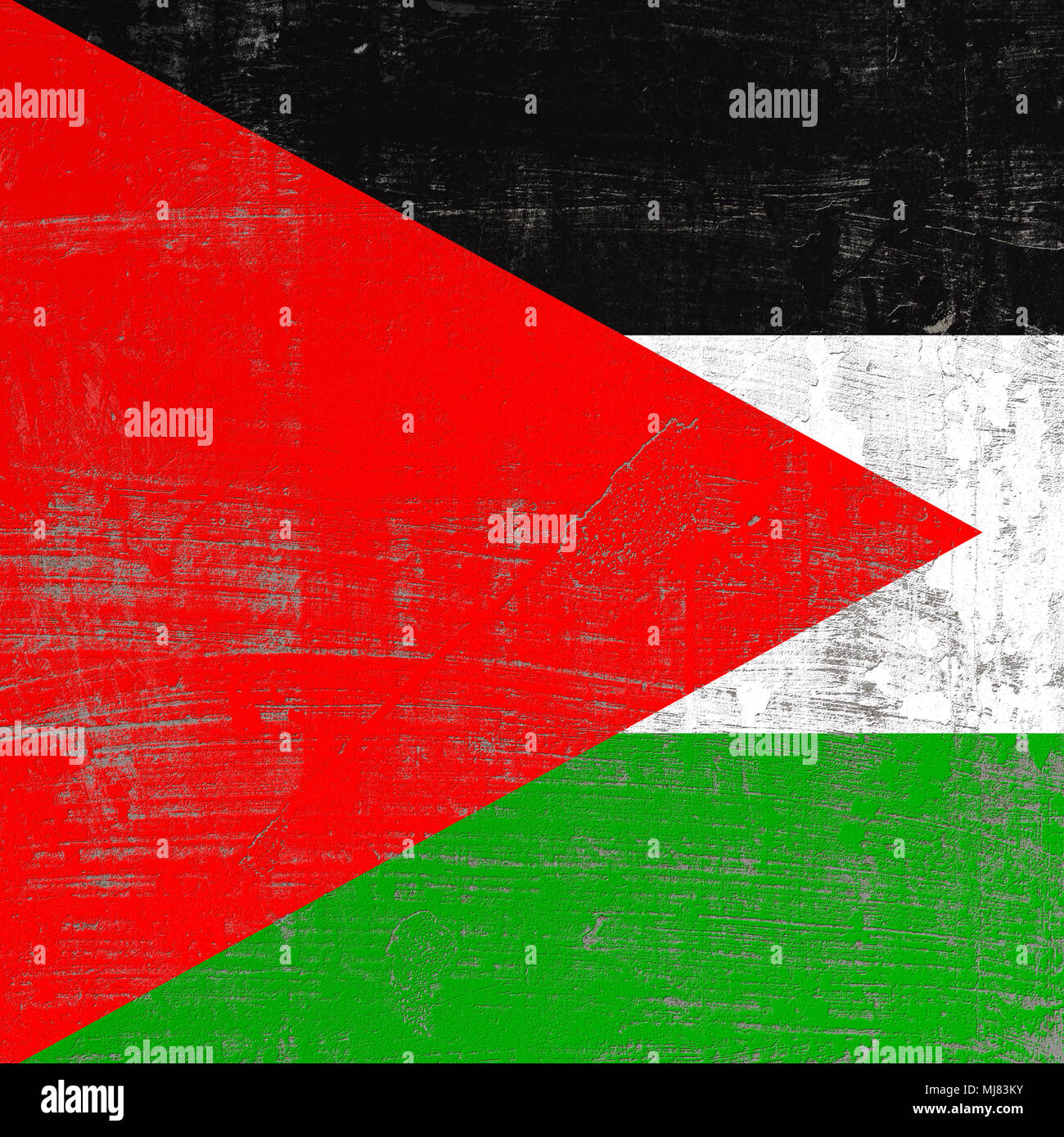 3d rendering palestine flag hi-res stock photography and images