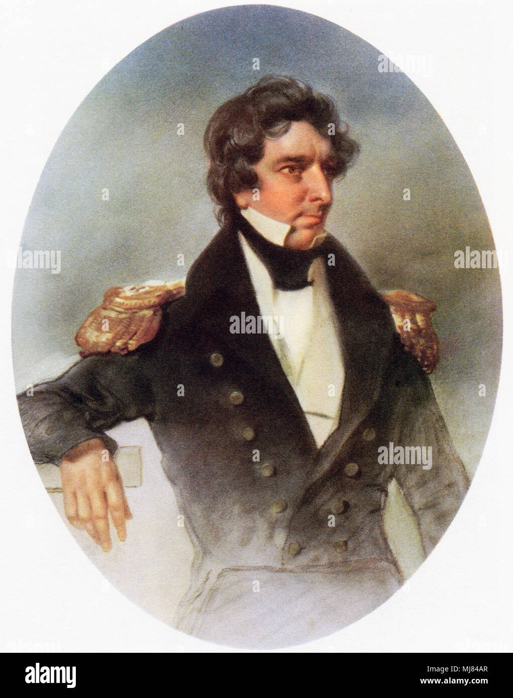 Sir James Clark Ross, 1800 – 1862.  British naval officer and explorer.  From British Polar Explorers, published 1943. Stock Photo