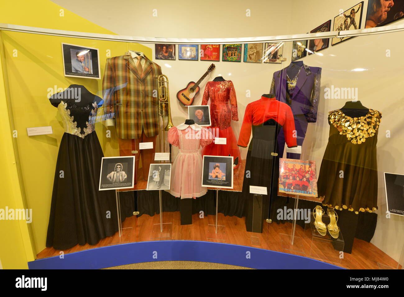 Clothes memorabilia from pop stars from Augusta, Georgia Stock Photo