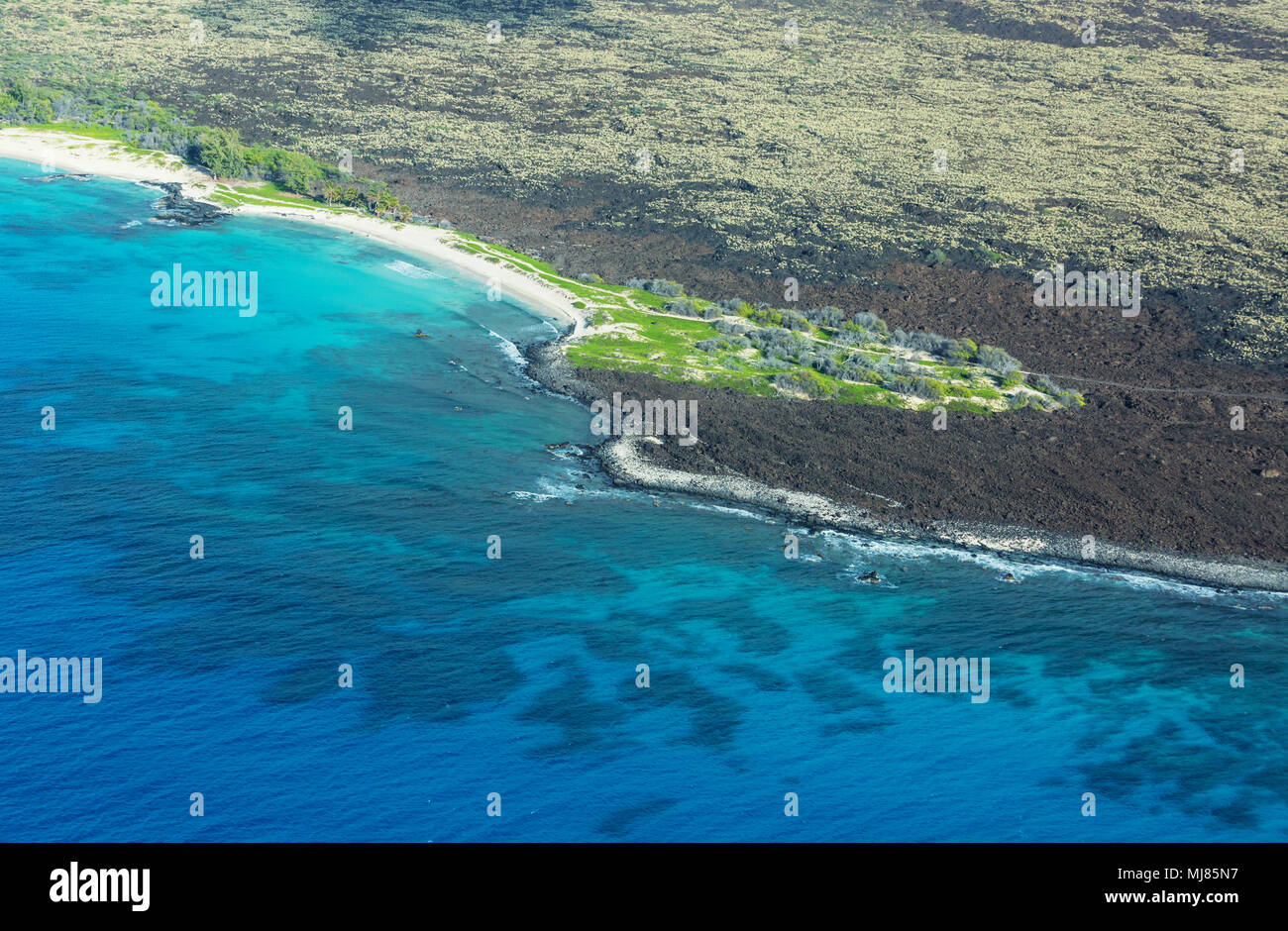 Aerial view vibrant hawaii hi-res stock photography and images - Alamy