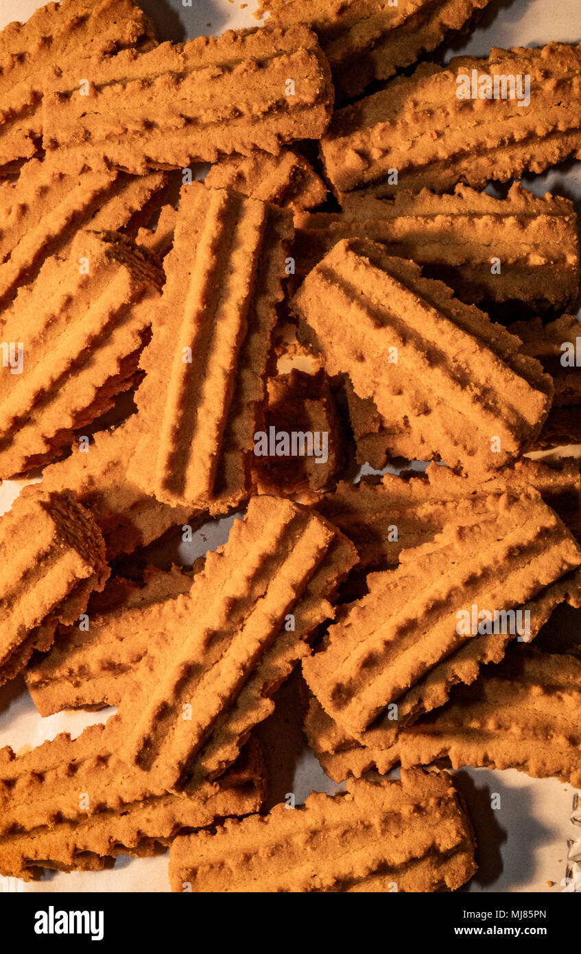 Italy Tuscany " Biscotti con ricci " -Biscuits with curly Stock Photo -  Alamy