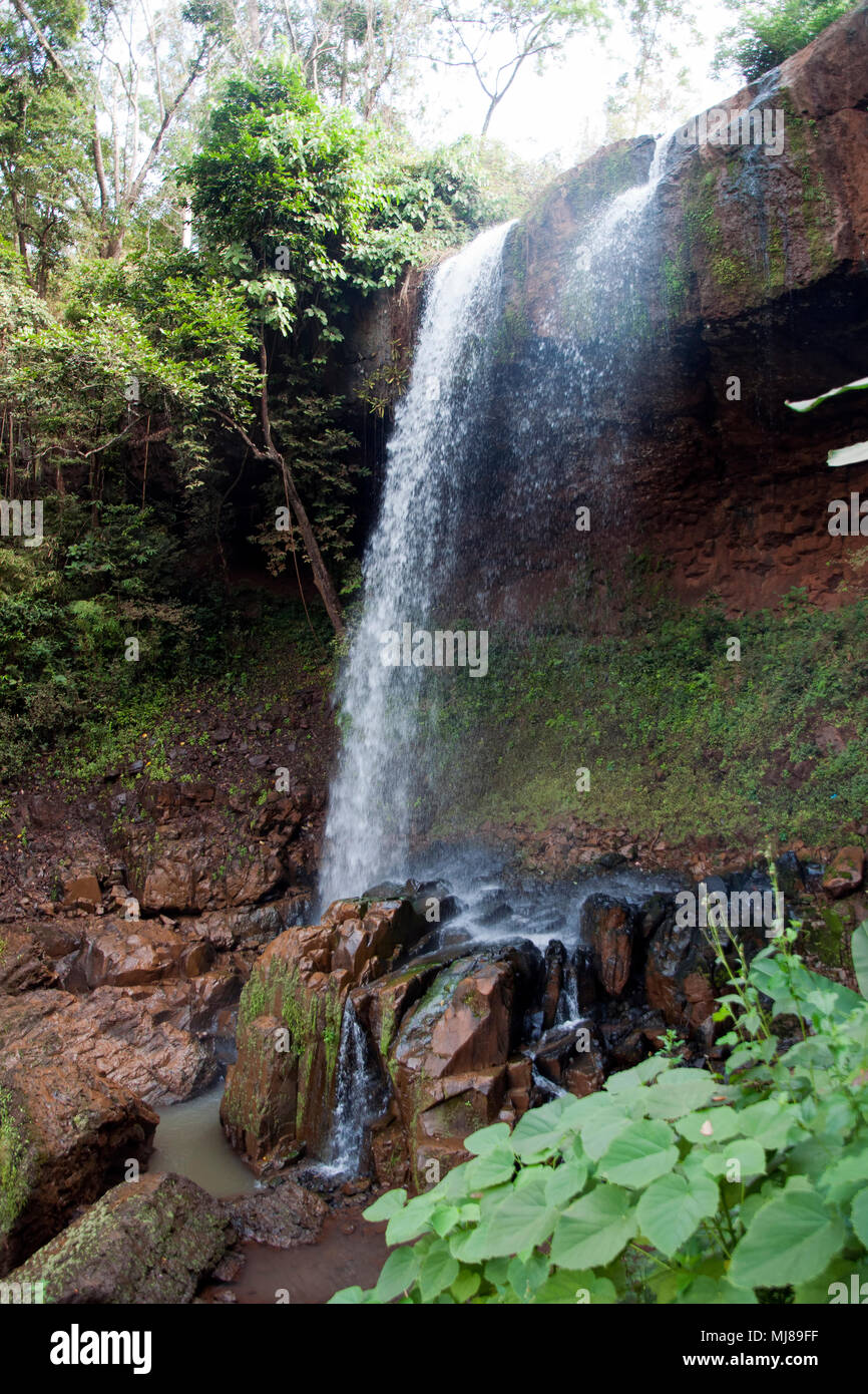 Banlung Cambodia, Ka Tieng waterfall in dry season Stock Photo - Alamy