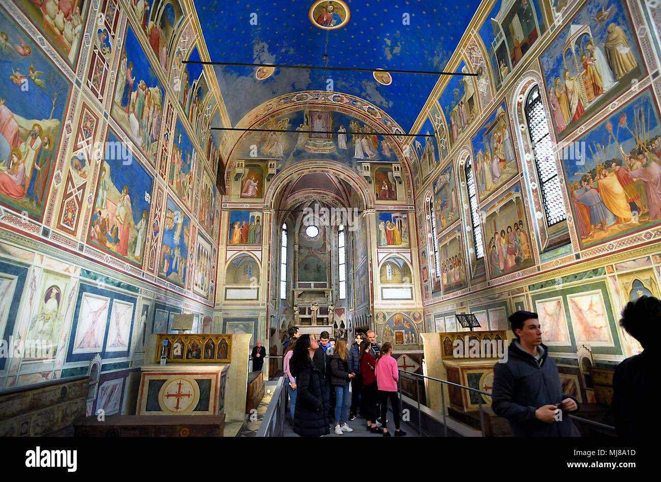 Padua, veneto, Italy. Scrovegni Chapel (Cappella degli Scrovegni), Giotto  frescoes Stock Photo - Alamy
