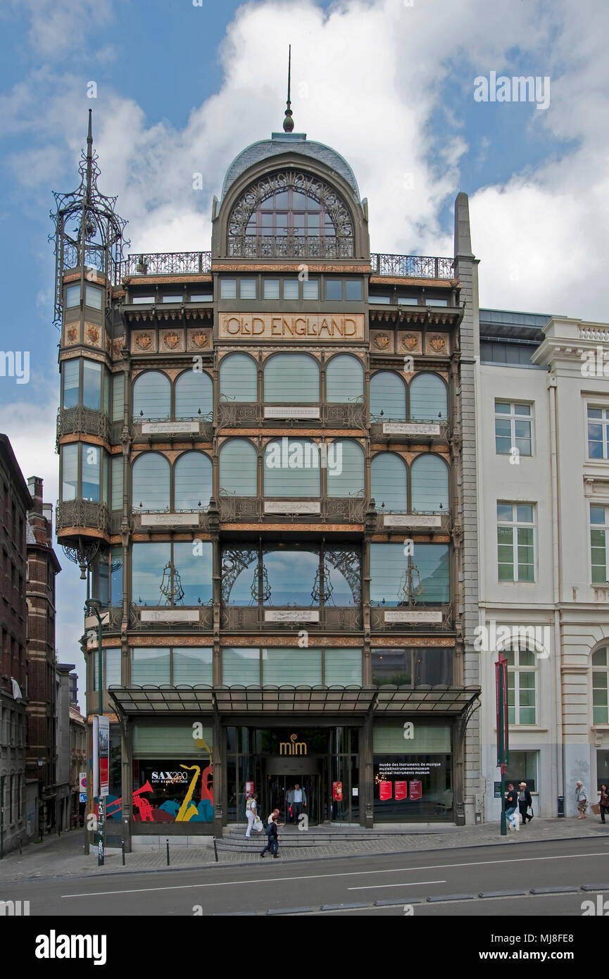 Musical Instrument Houses The Old England houses the Musical Instrument Museum, Brussels, Belgium ...