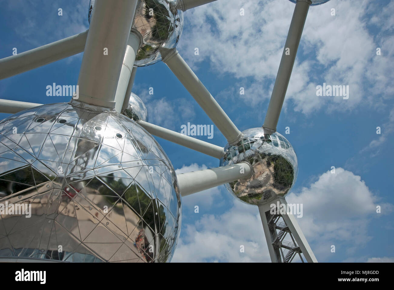 Atomium building designed by architect Andre Waterkeyn, originally ...
