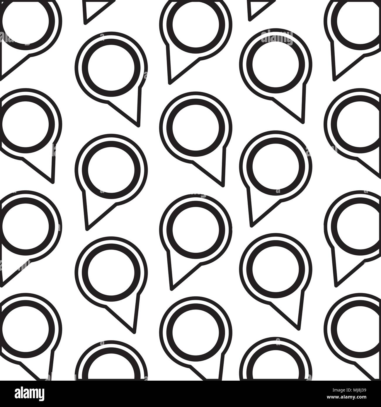 pin pointer location pattern vector illustration design Stock Vector