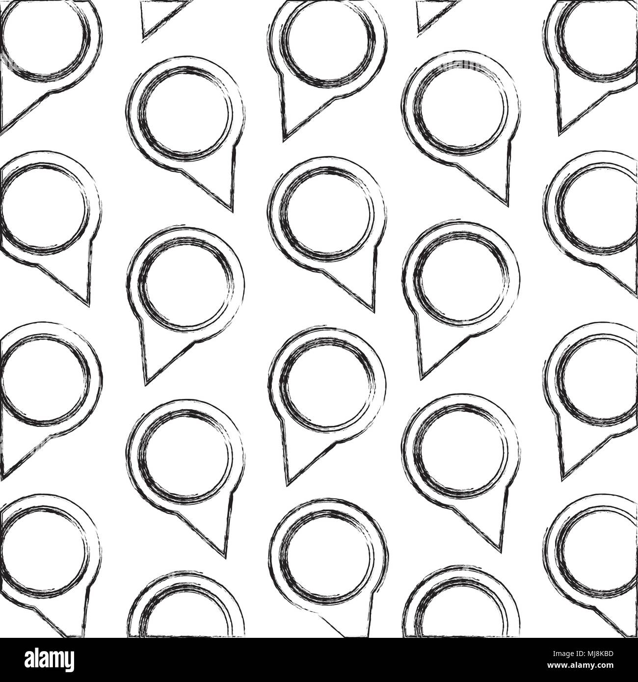 pin pointer location pattern vector illustration design Stock Vector