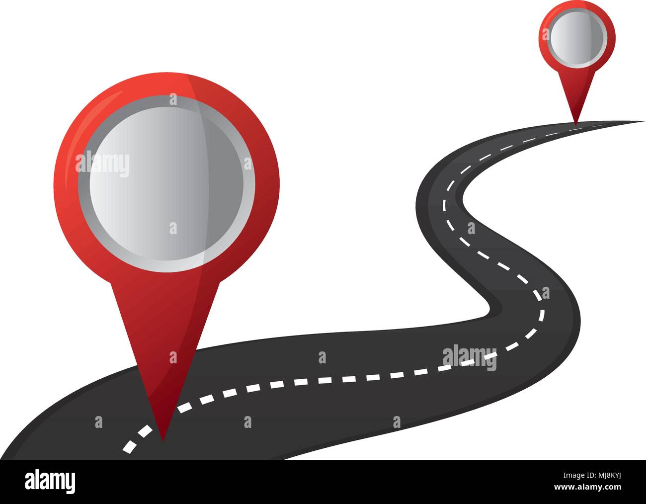 gps navigation road street pointer map vector illustration Stock Vector ...
