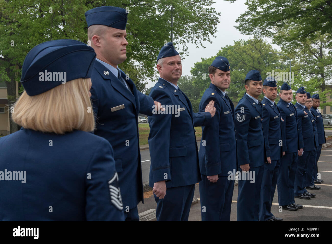 Airmen from the 374th Medical Group respond to a dressrightdress