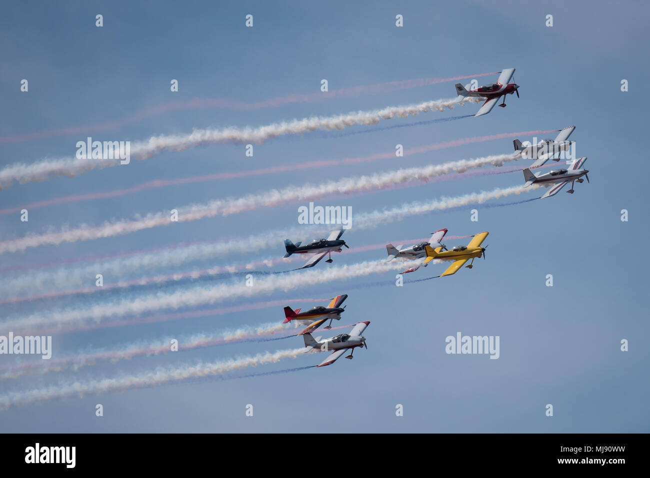 Kc flight formation team hi res stock photography and images Alamy