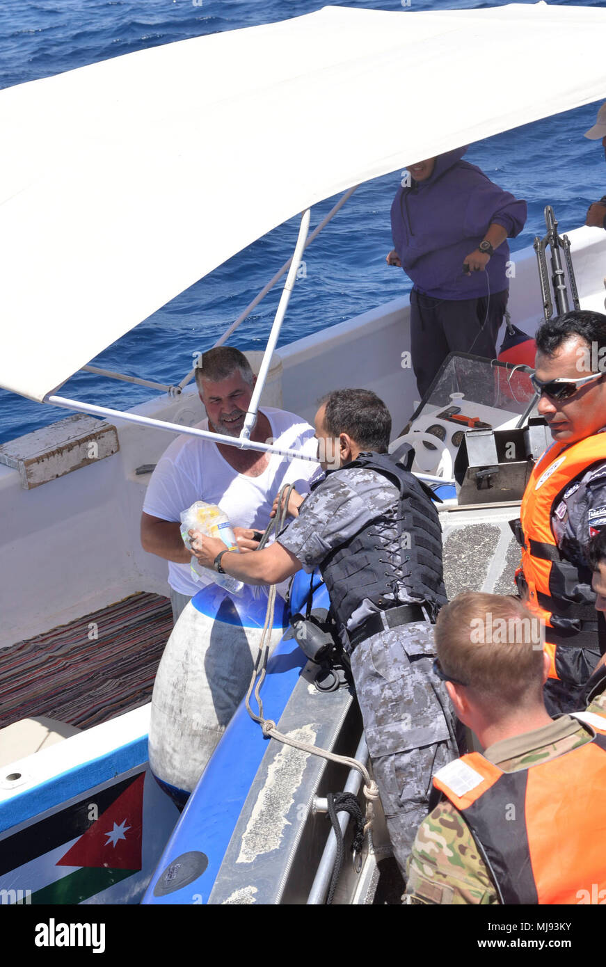 AQABA, Jordan (April 23, 2018) Lt. Cmdr. Mohannad ALNamat