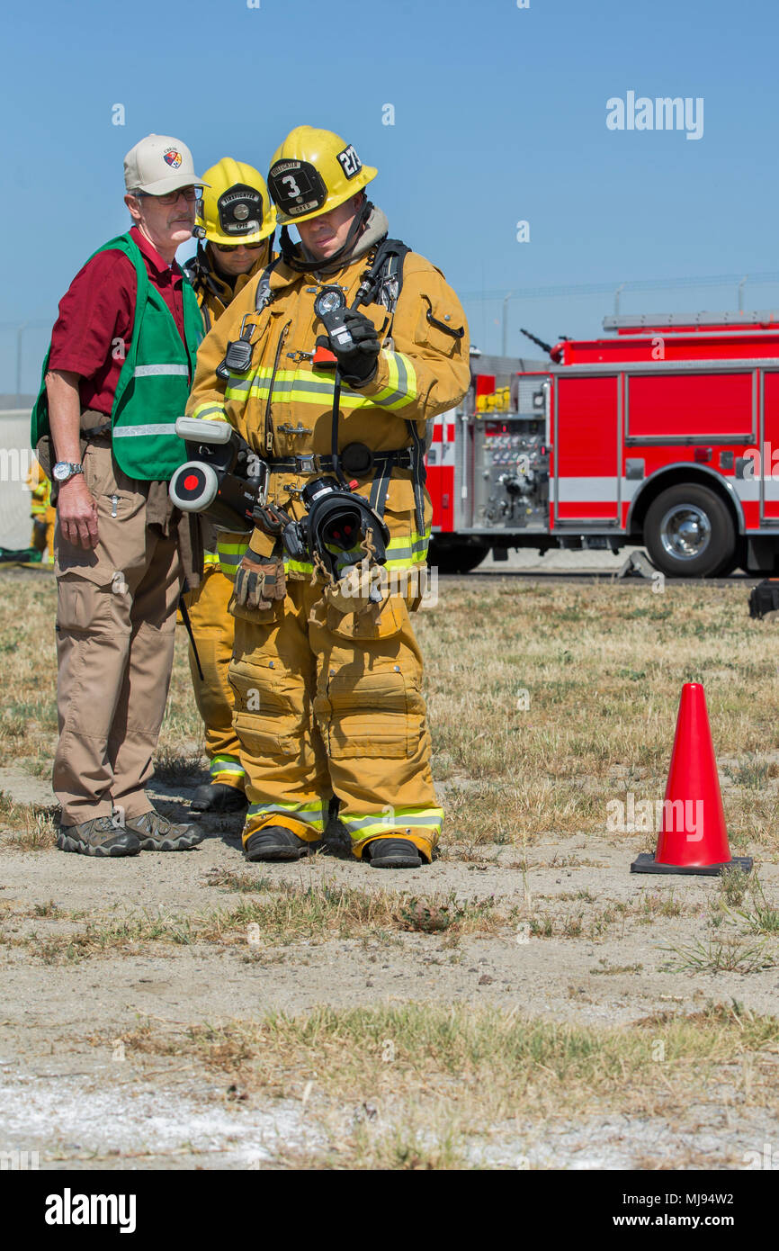 MCB Camp Pendleton’s Hazmat team conducts a sweep using a handheld