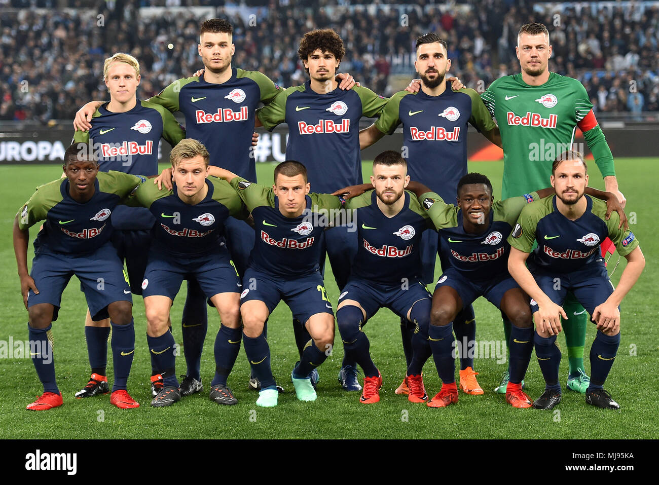Formazione Salisburgo. Salzburg Team Line Up Roma 05-04-2018 Stadio  Olimpico Football Calcio Europa League 2017/2018 Lazio - Salzburg / Lazio -  Salis Stock Photo - Alamy