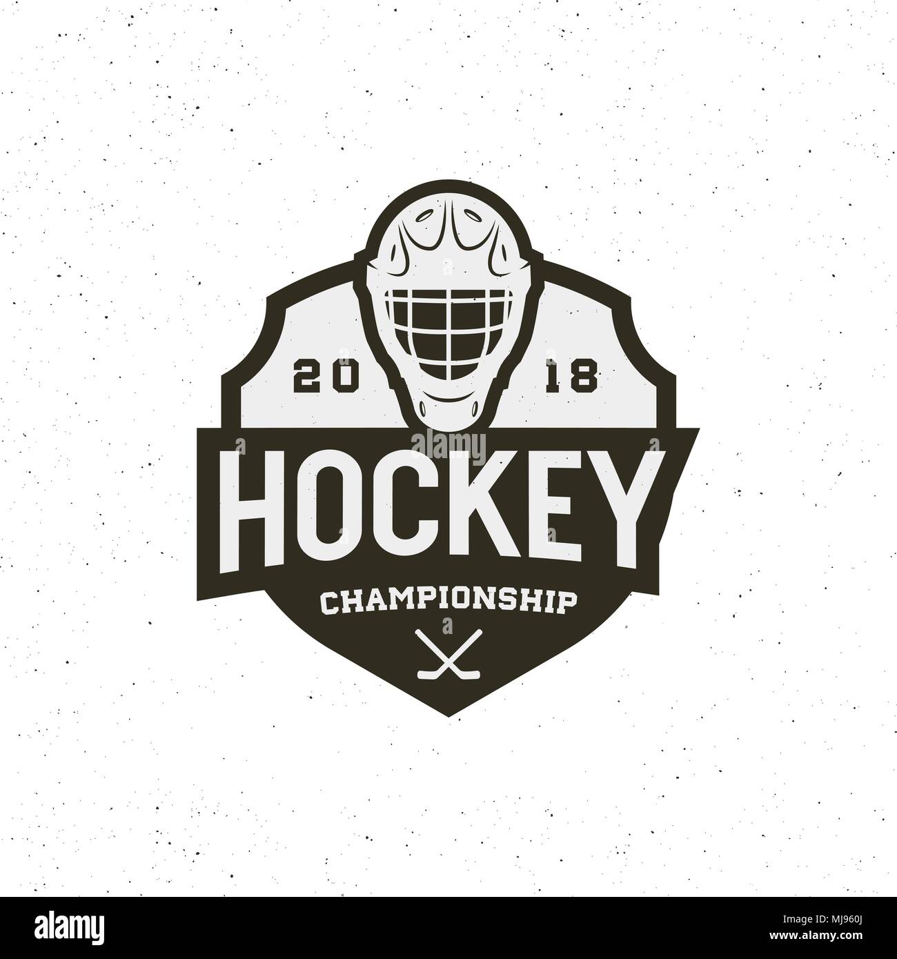 hockey logo. sport emblem vector illustration Stock Vector Image & Art ...