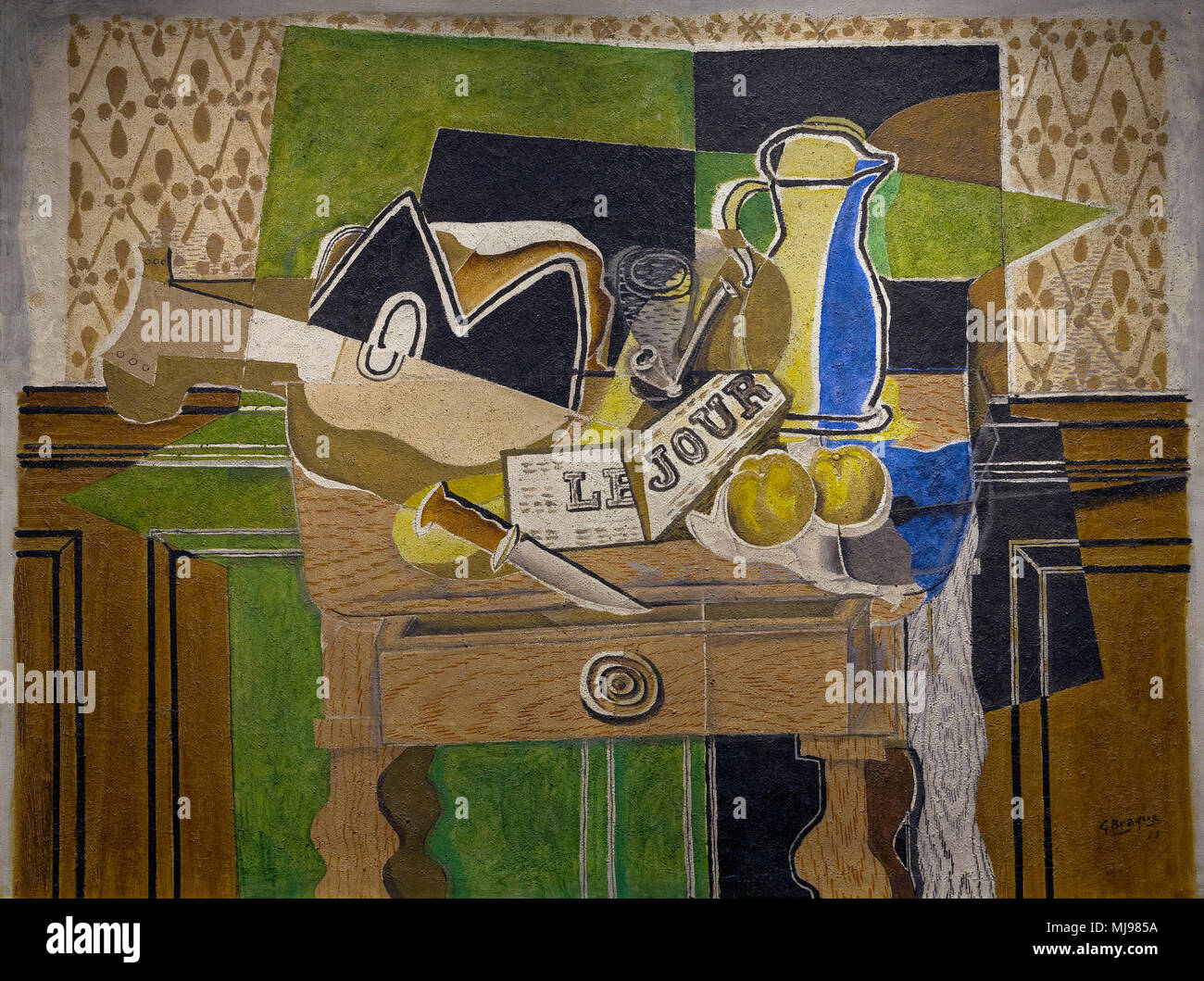 Still Life, Le Jour, Georges Braque, 1929, National Gallery of Art, Washington DC, USA, North America Stock Photo