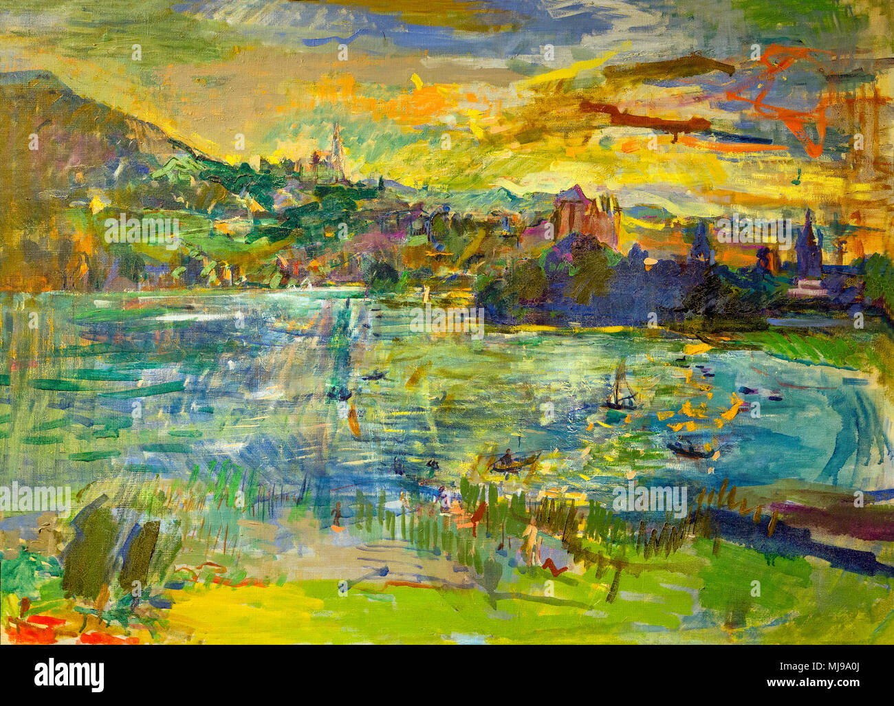 Lac d'Annecy, Oskar Kokoschka, 1930, Phillips Collection, Washington DC, USA, North America Stock Photo