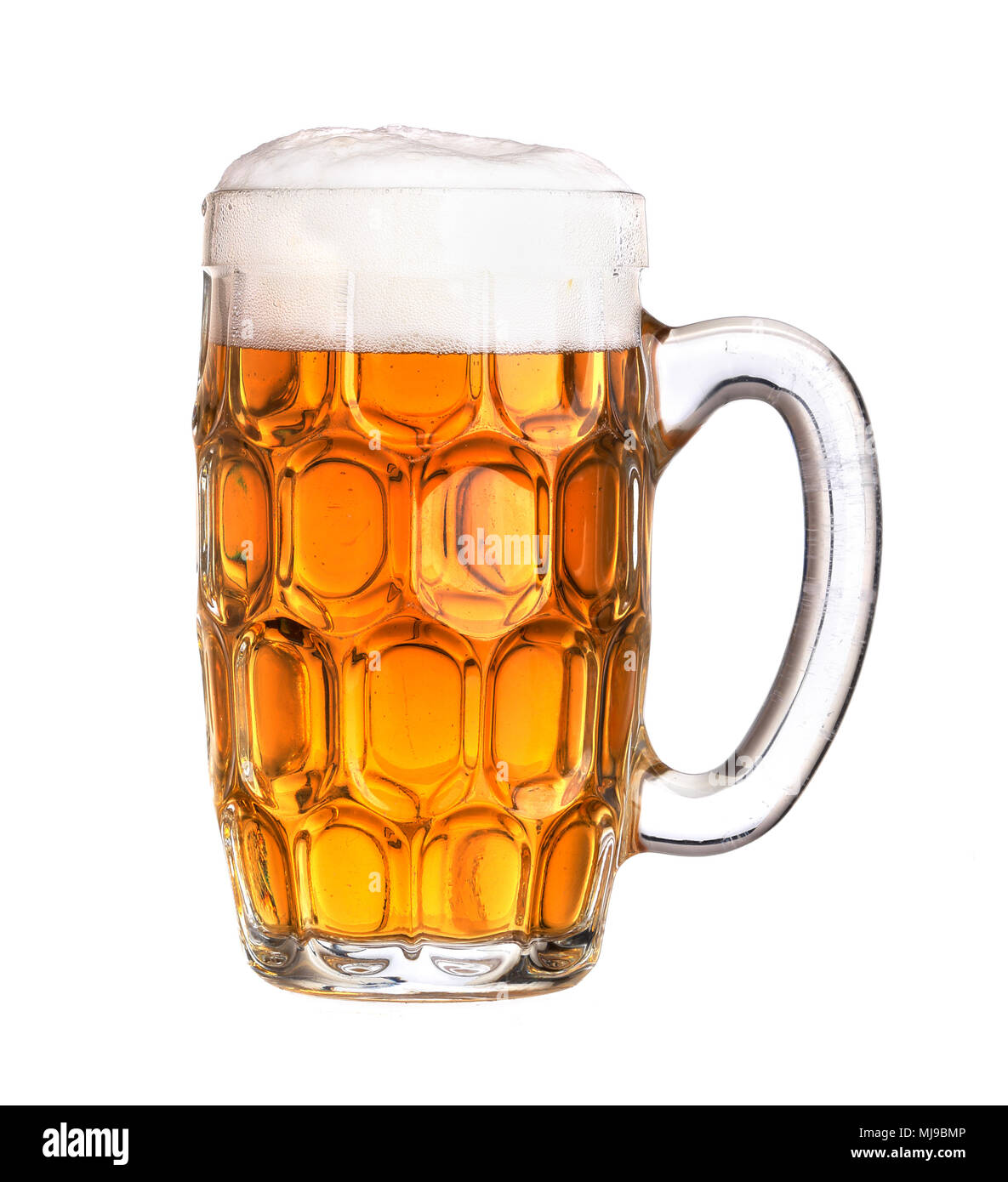Beer mug filled with beer Stock Photo Alamy