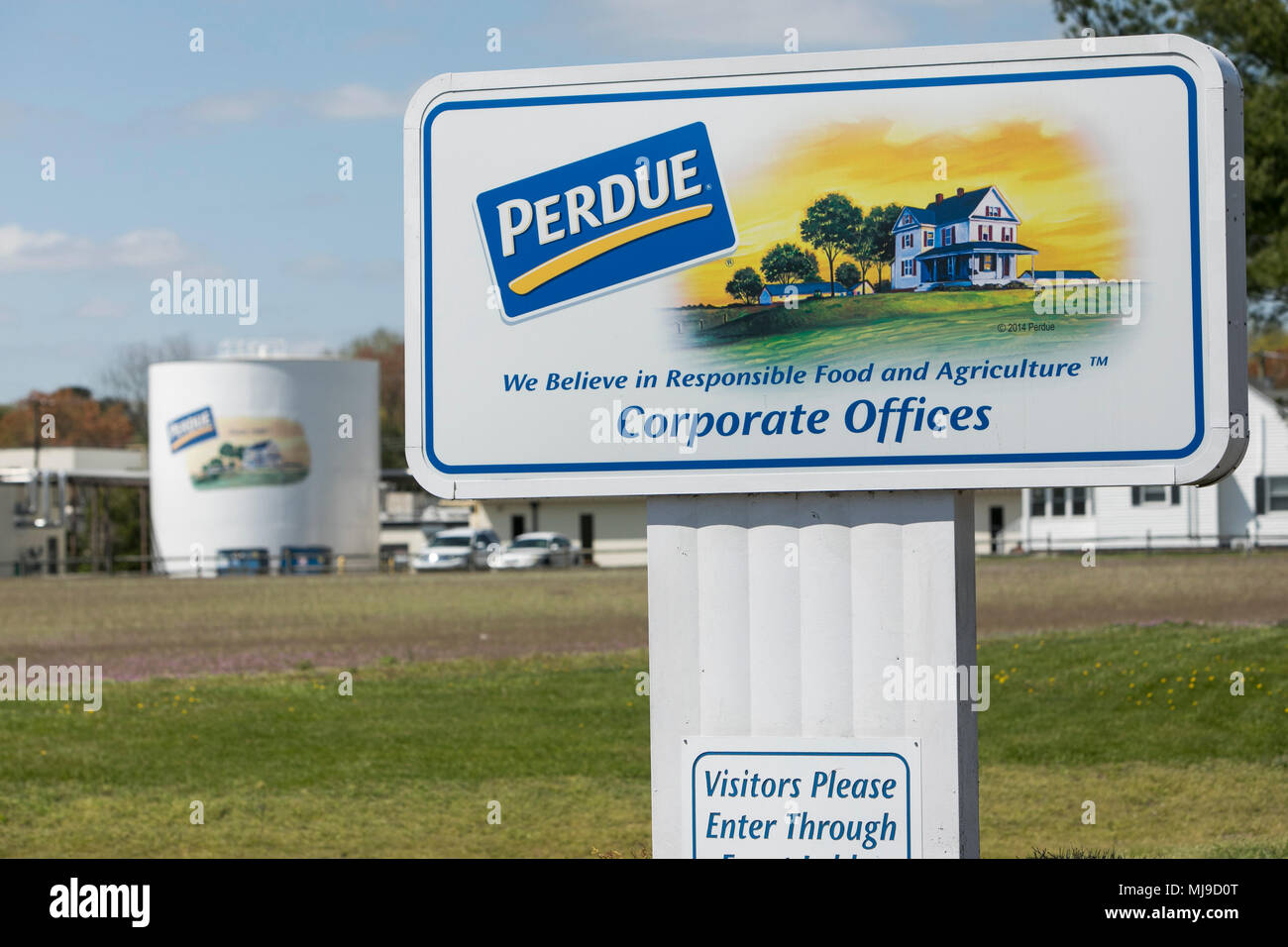 A Logo Sign Outside Of The Headquarters Of Perdue Farms In Salisbury Maryland On April 29 2018 Stock Photo Alamy