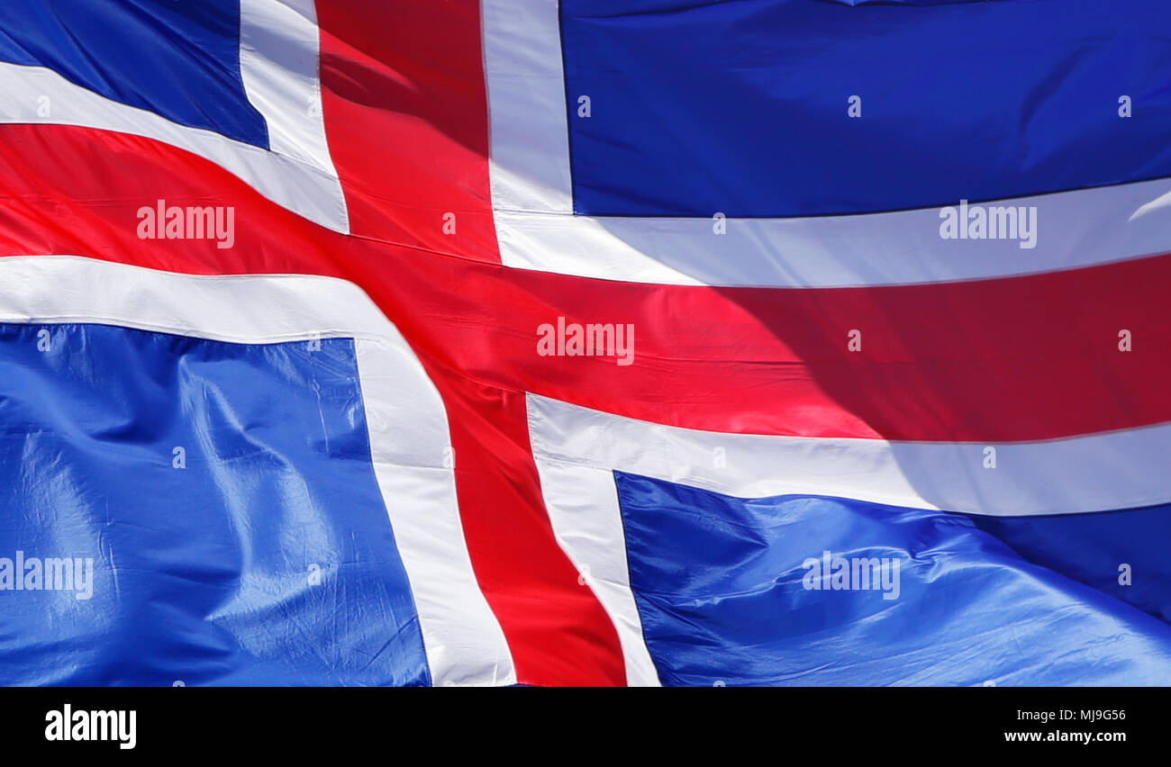 Iceland Flag National Colours High Quality Fridge Magnet 