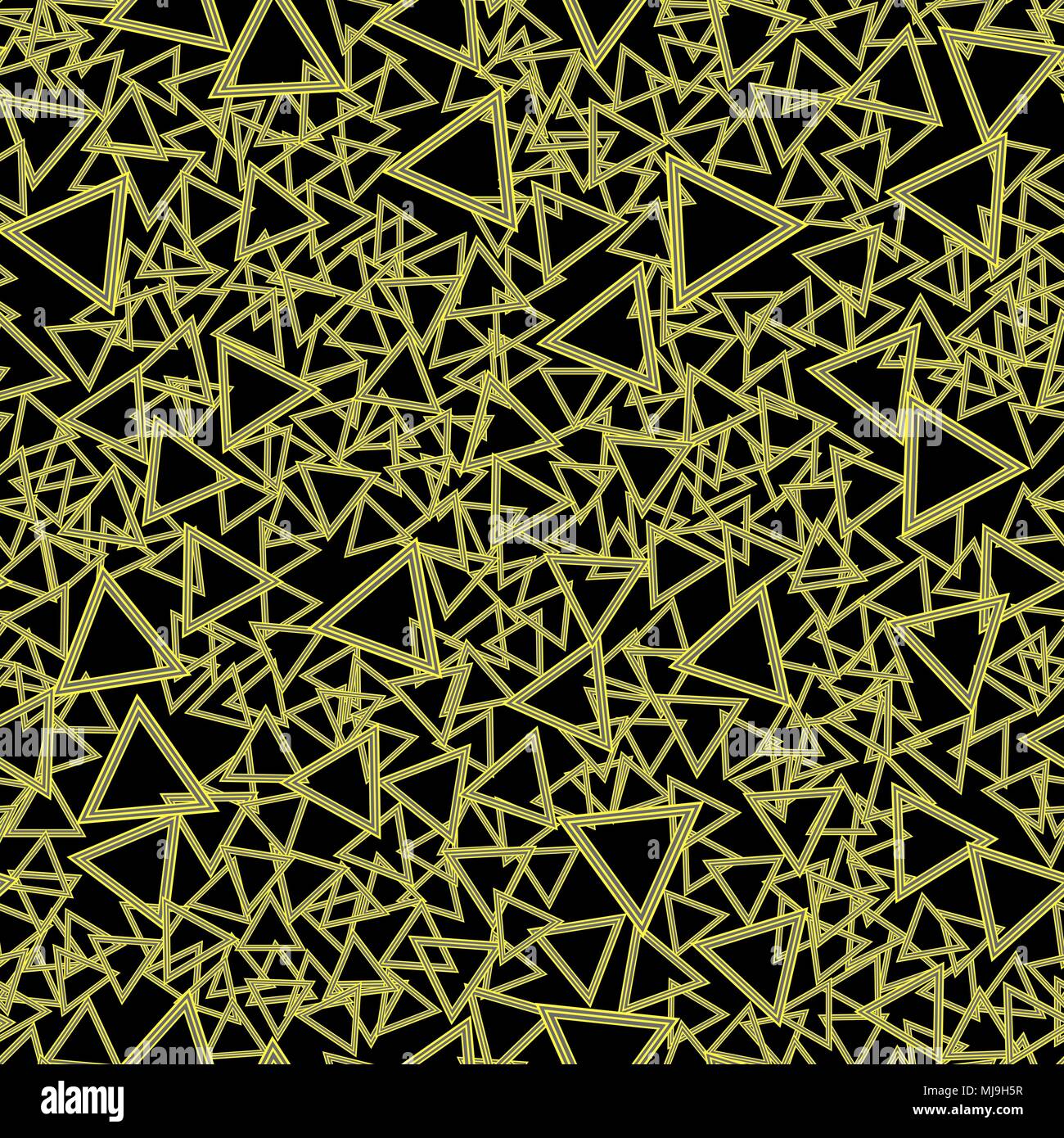 Striped Triangles Seamless Pattern Stock Vector