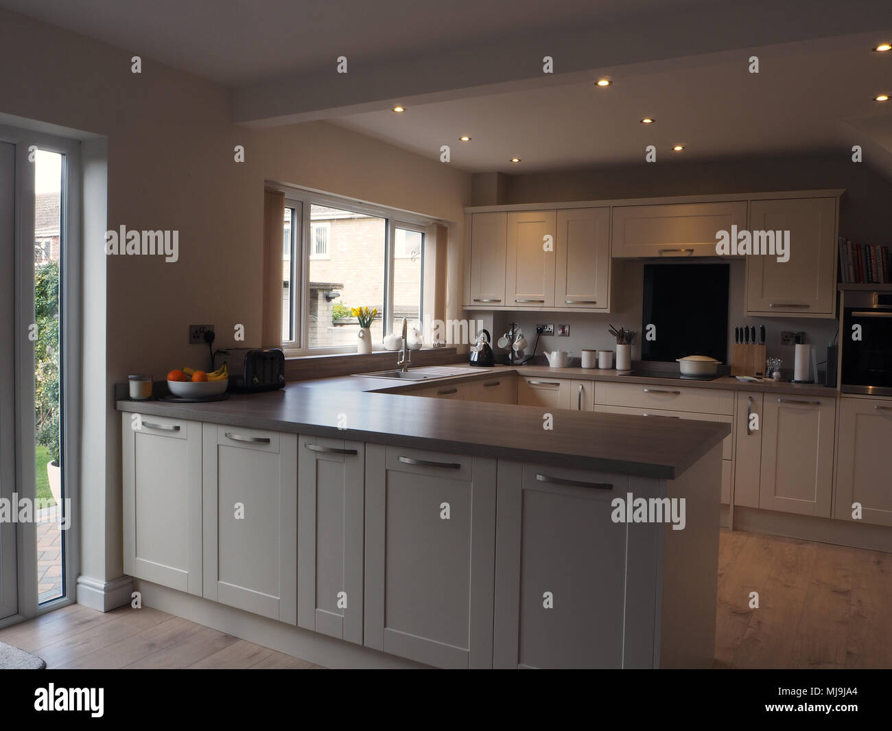 Newly fitted kitchen Stock Photo Alamy