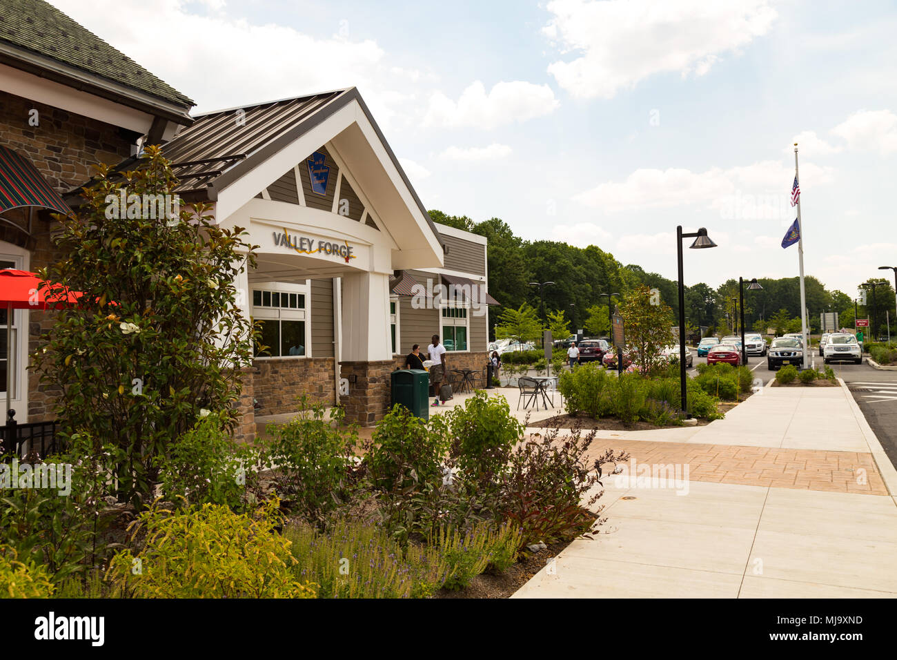 Valley PA, USA June 20, 2016 The new rest area and travel plaza on the Pennsylvania