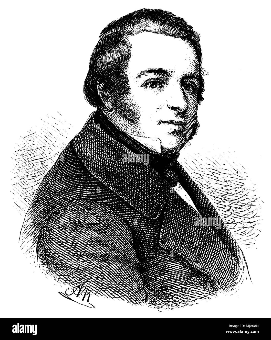 Heinrich Marschner (b. August 16, 1796, died December 14, 1861), Stock Photo