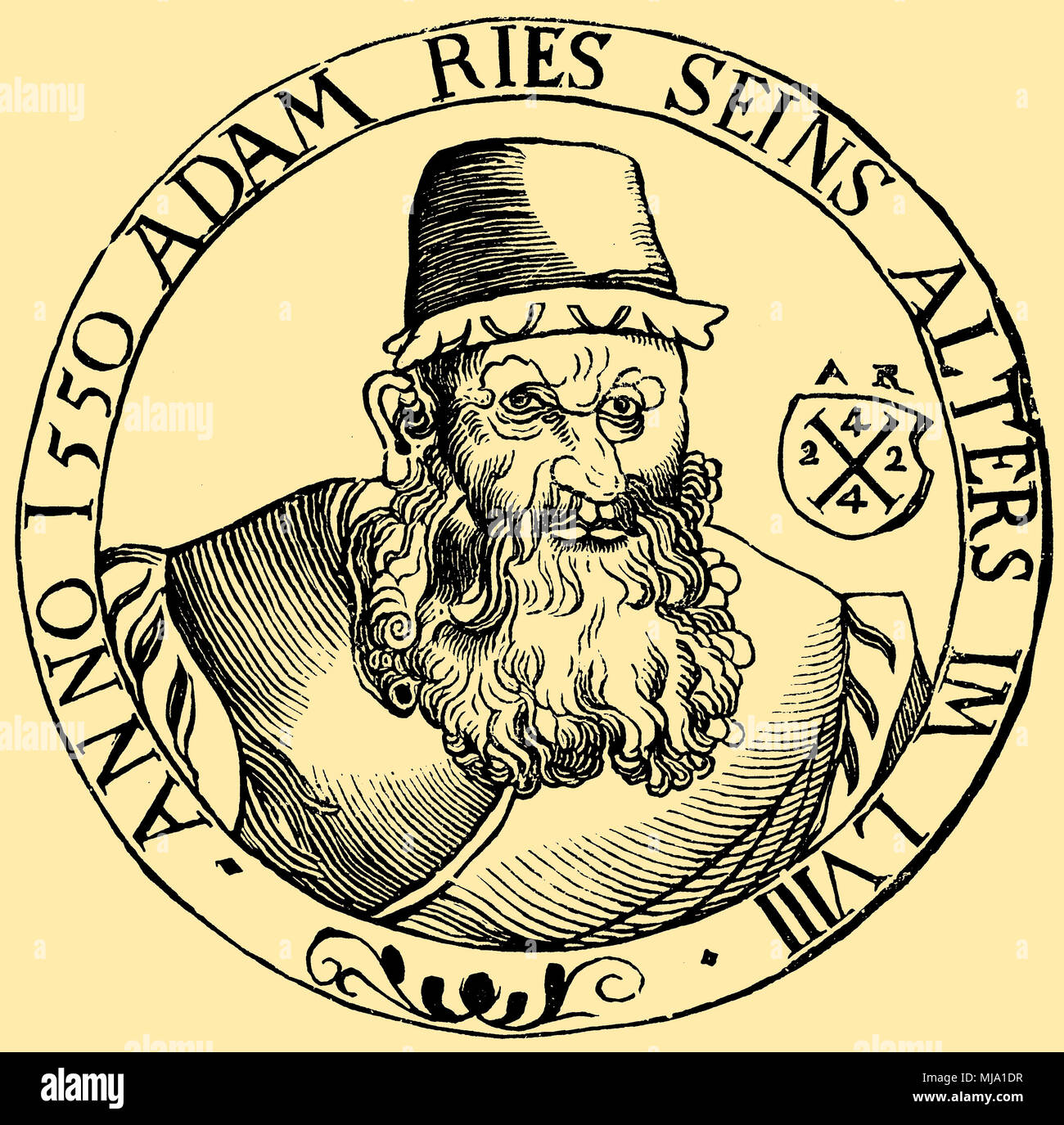 Adam Riese (born 1489, died March 30, 1559 Stock Photo - Alamy