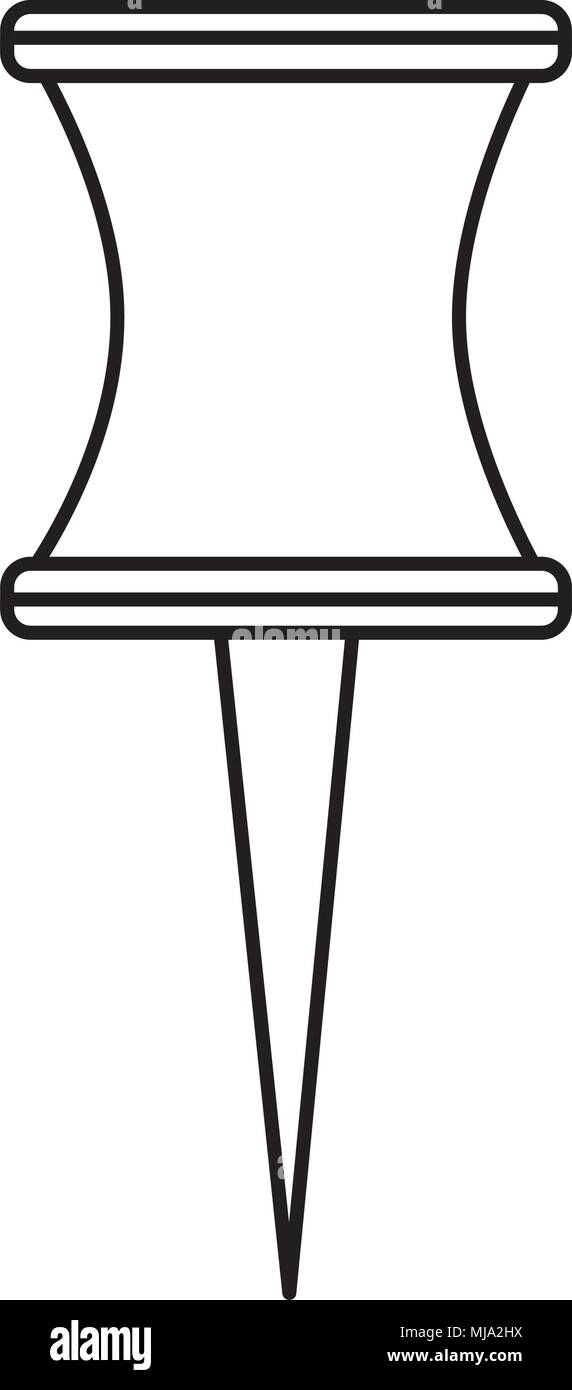 pinned object isolated icon vector illustration design Stock Vector ...