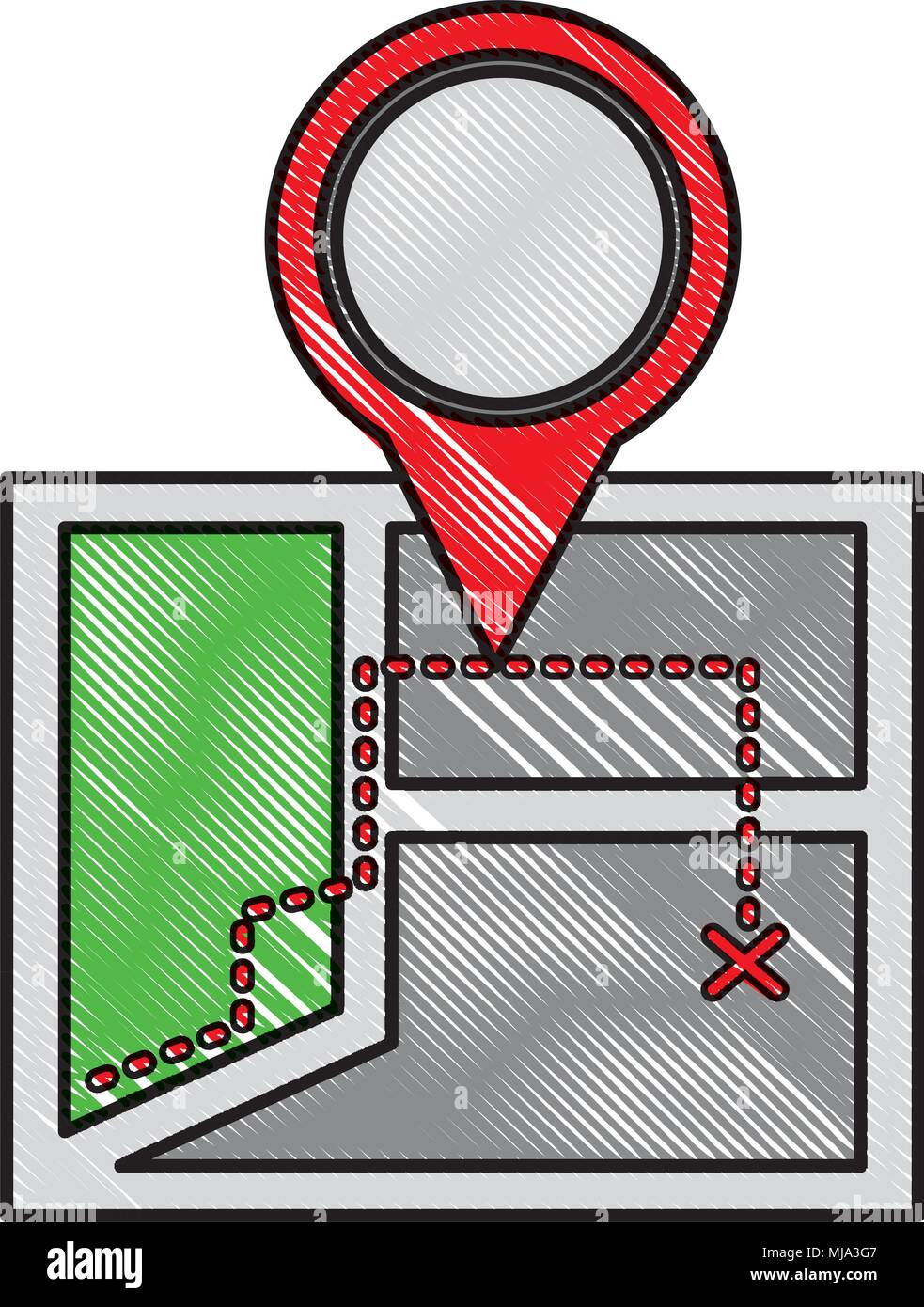 gps navigation map pin pointer location vector illustration Stock ...