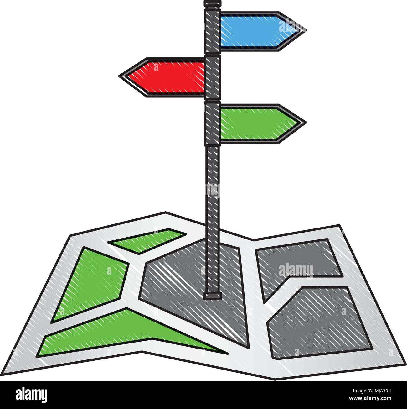 gps navigation map with pin location vector illustration Stock Vector ...