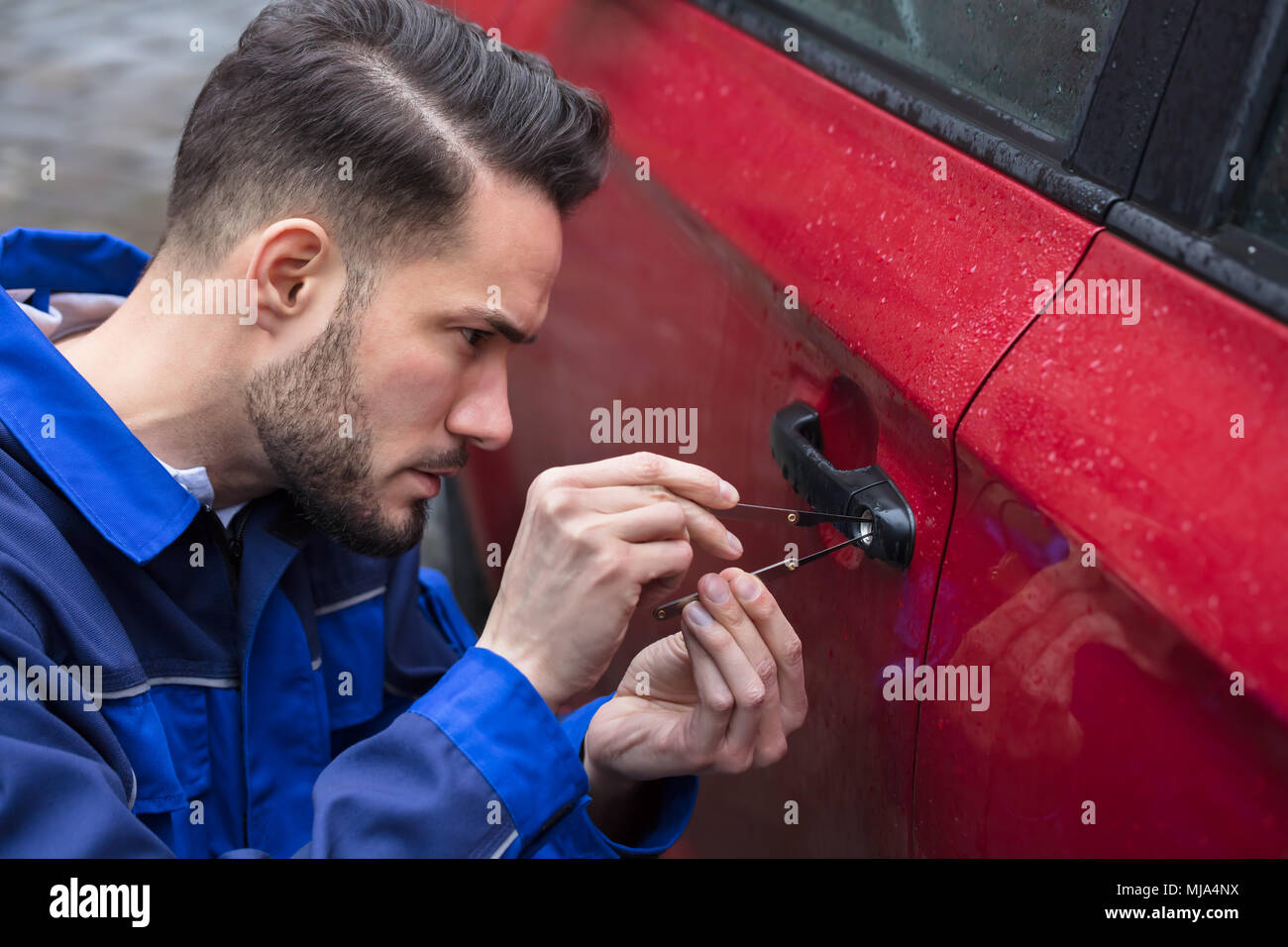 Lockpicking red hires stock photography and images Alamy