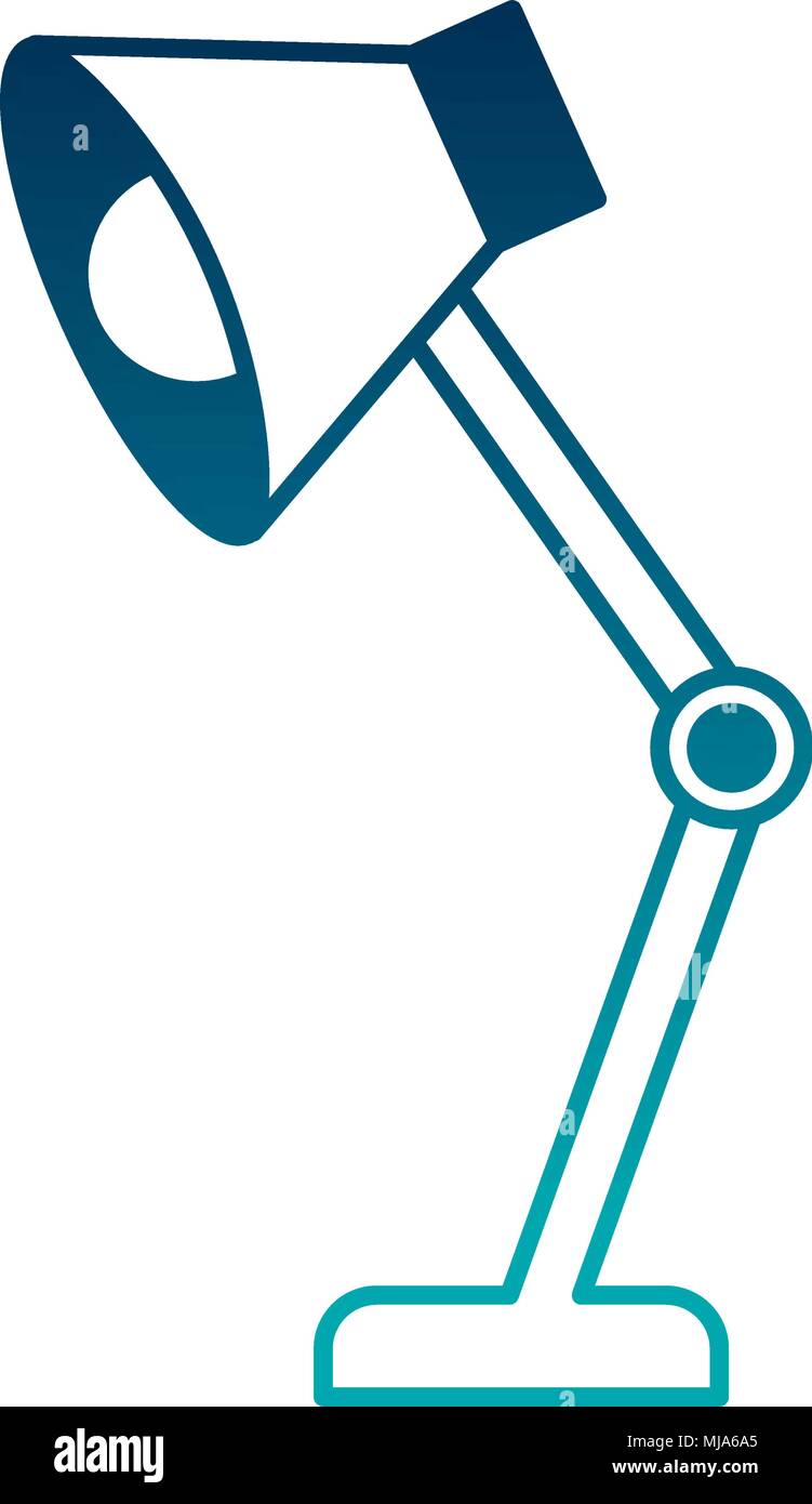 desk lamp isolated icon vector illustration design Stock Vector
