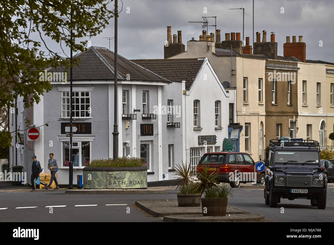 Roundabout at the top of the Bath Road, Cheltenham, Gloucestershire
