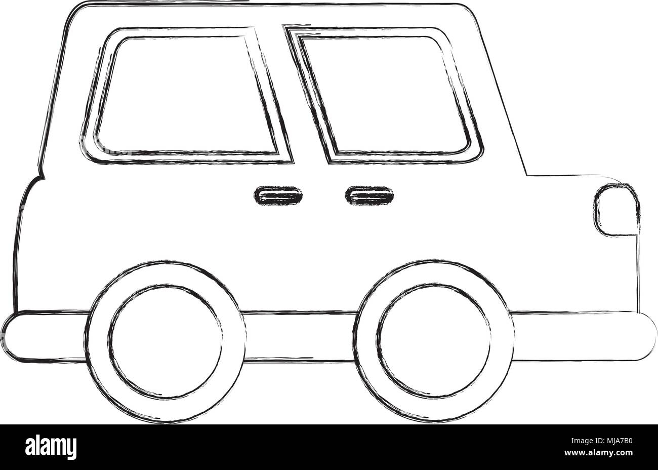 cartoon car vehicle transport image vector illustration sketch Stock Vector  Image & Art - Alamy