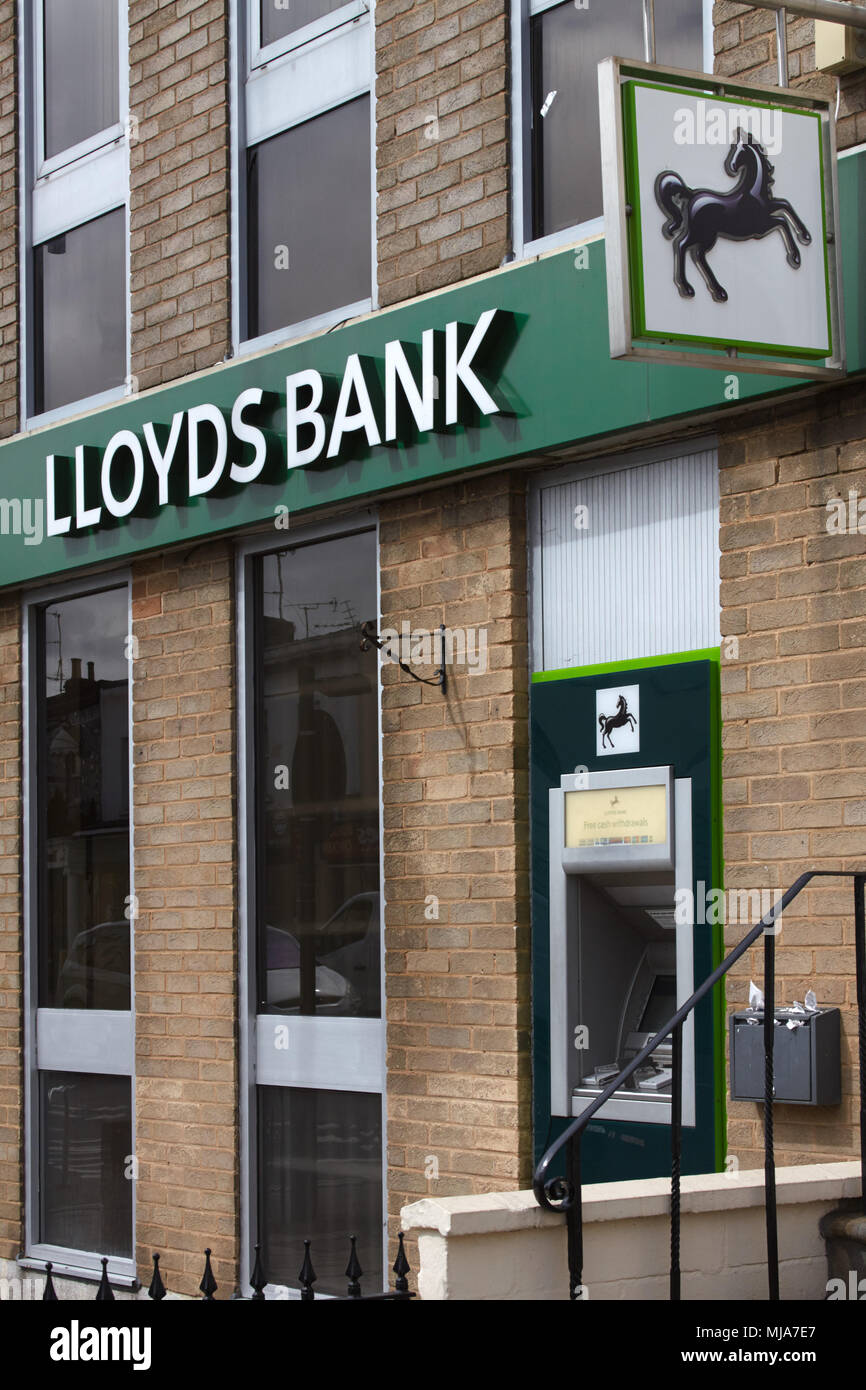 Local branch of Lloyds Bank on the Bath Road,Cheltenham, Gloucestershire. Stock Photo