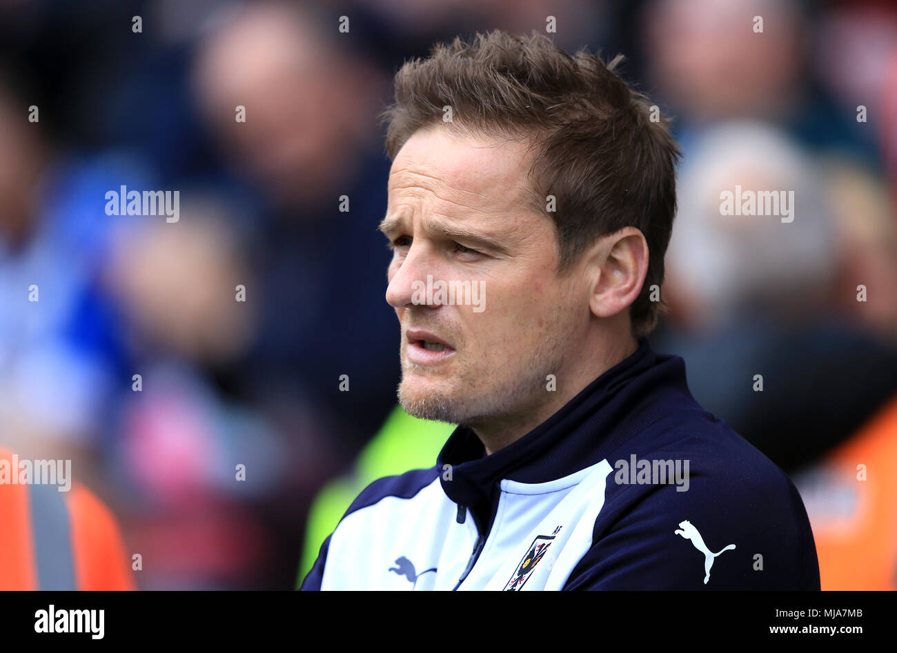 AFC Wimbledon manager Neal Ardley Stock Photo - Alamy