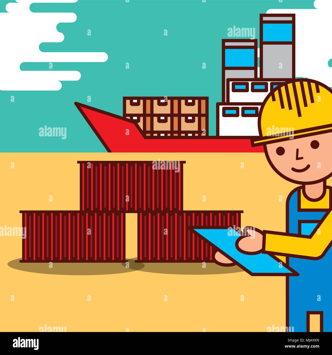 Cargo hold plane Stock Vector Images Alamy