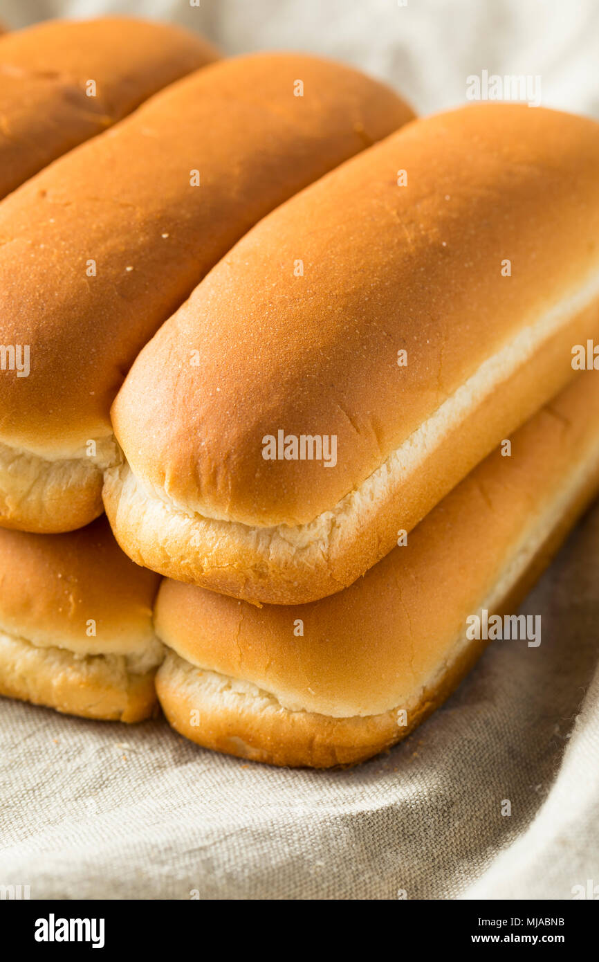 Whole Grain Hot Dog Buns Ready to Eat Stock Photo