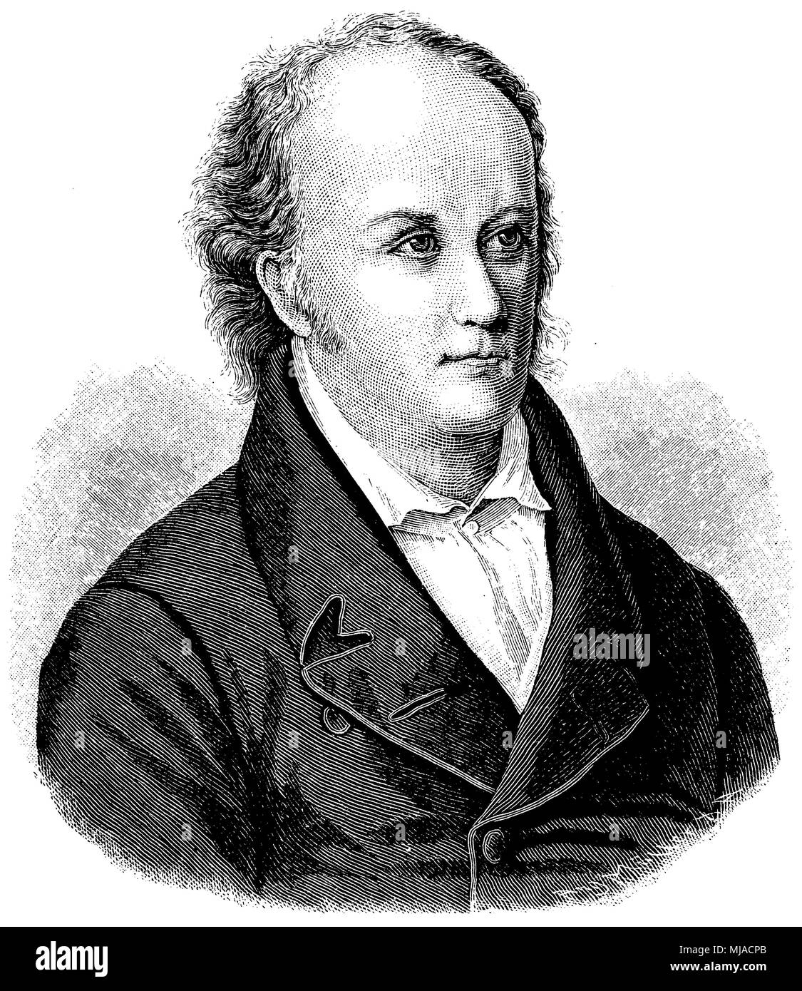 Johann Paul Richter (born March 21, 1763 , died November 14, 1825 ), Stock Photo