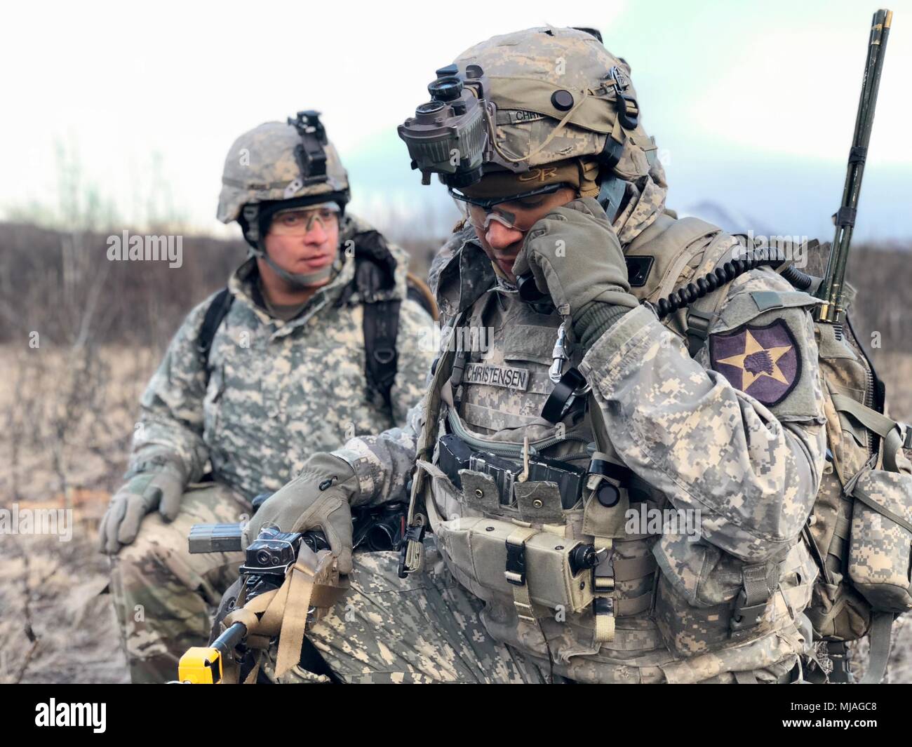 Staff Sgt. Tori Christensen, a 7th Infantry Division squad leader