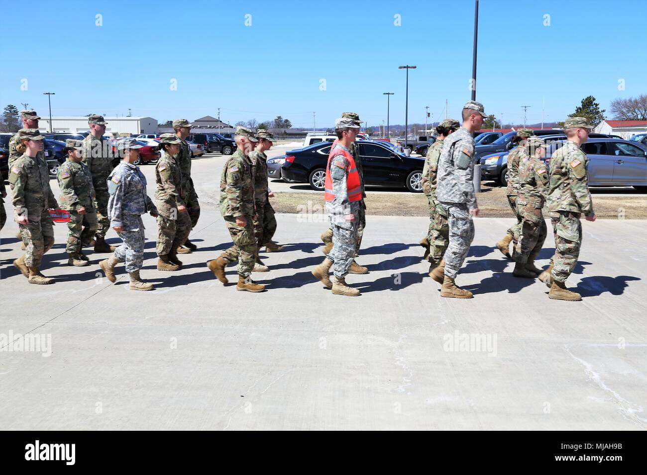 Soldiers who are students in courses with the Staff Sgt. Todd R
