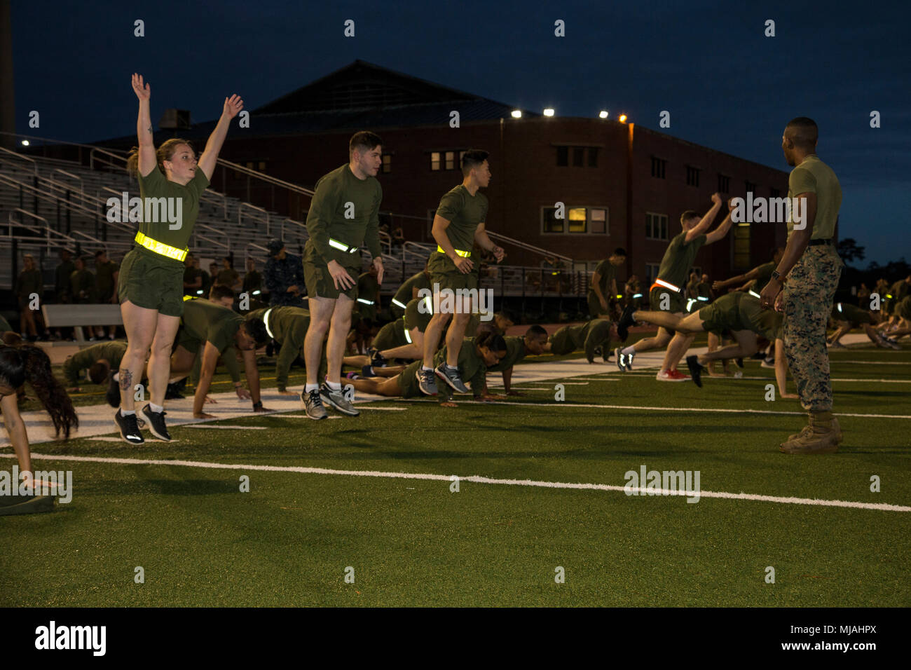 Marines with Headquarters and Support Battalion, Marine Corps