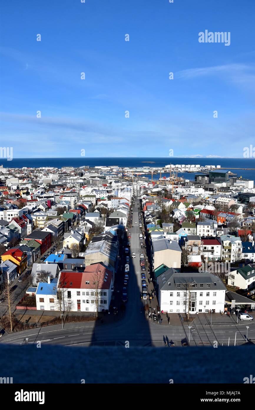 Reykjavik Iceland, architecture, buildings, 2018 Stock Photo