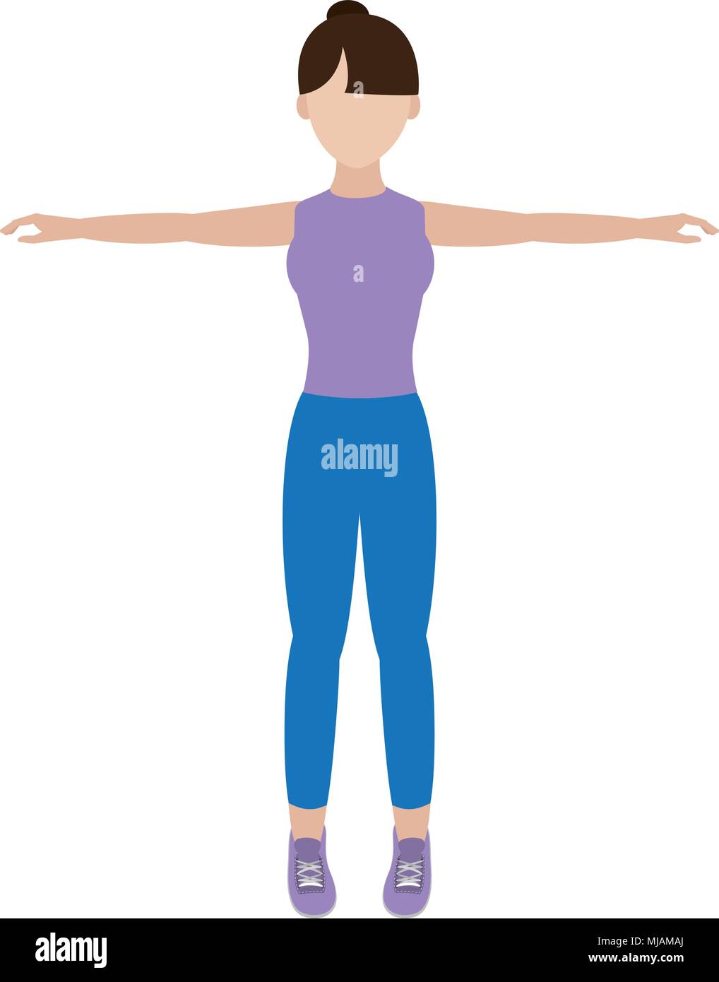 athlete woman fitness training lifestyle Stock Vector Image & Art - Alamy