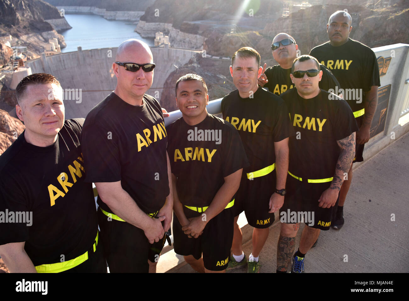 Lt. Col. Matthew Mapes (middle), 6th Medical Recruiting Battalion