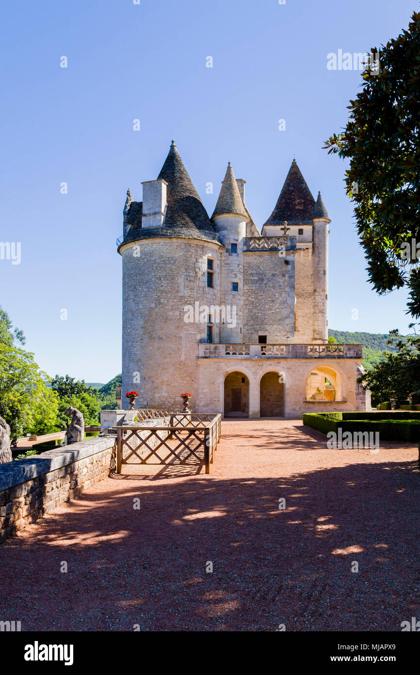 Château des Milandes, the former home of Josephine Baker, Castelnaud-la-Chapelle, France Stock Photo