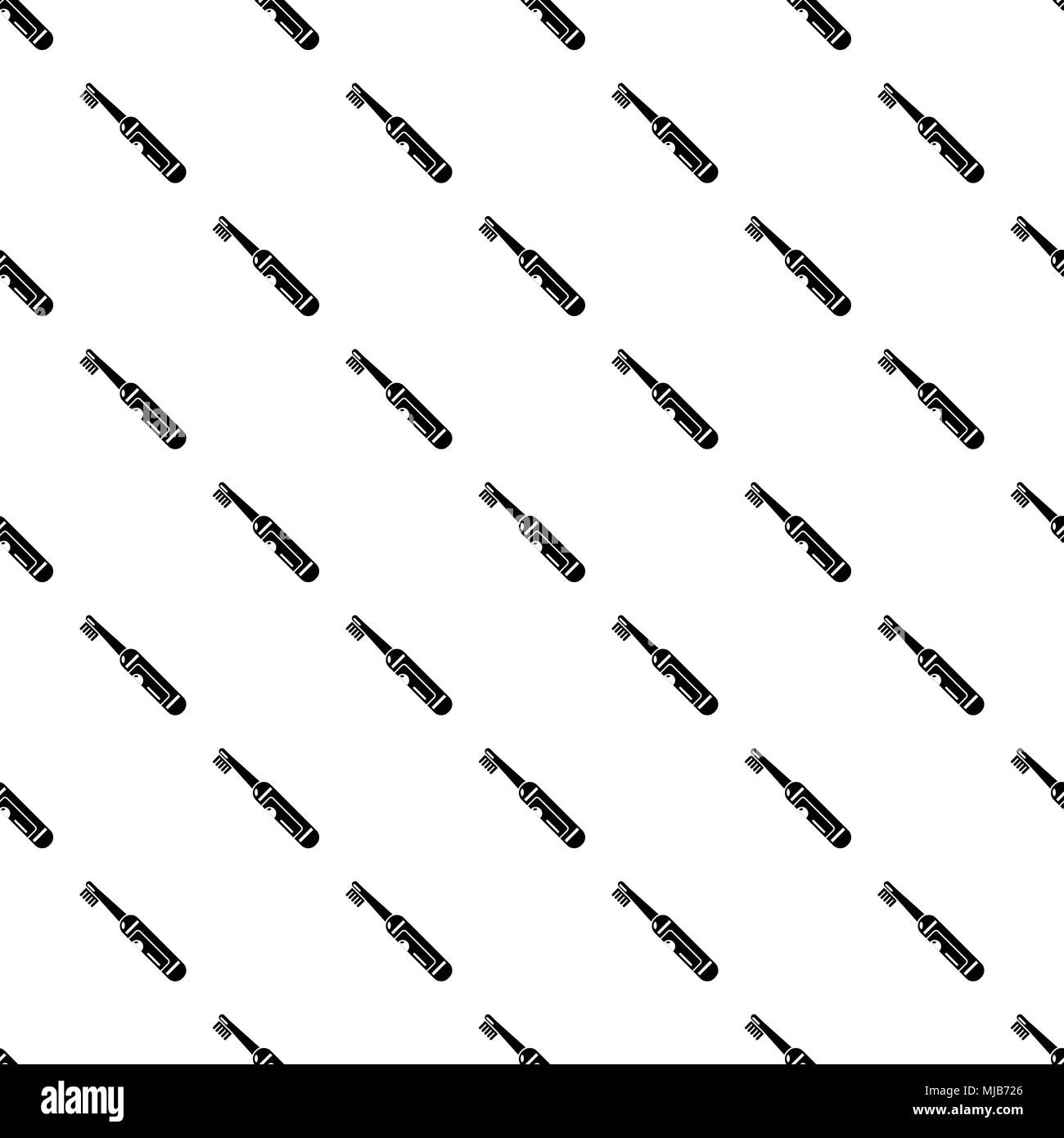 Electric toothbrush pattern vector seamless repeating for any web design Stock Vector