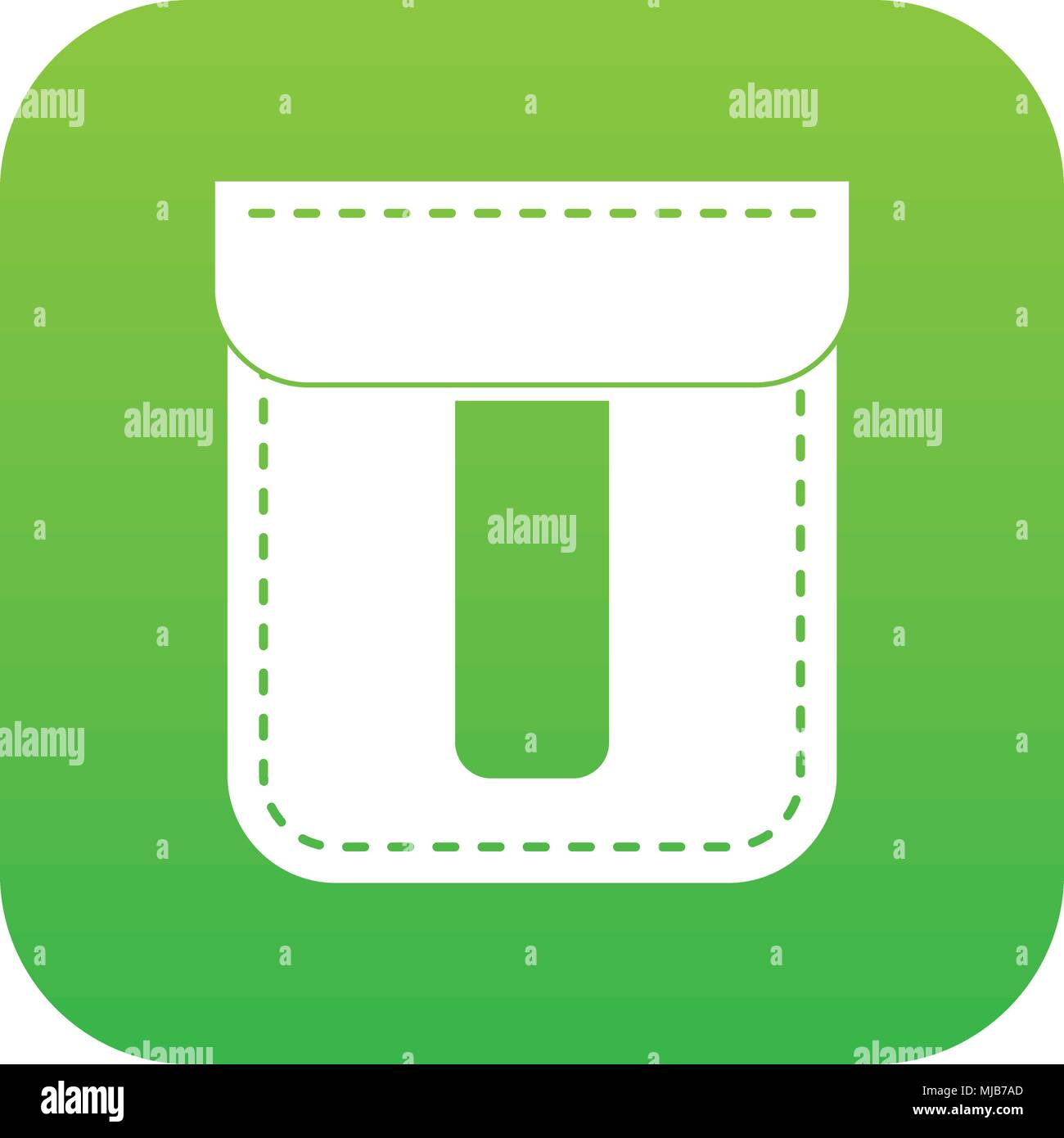 Black pocket icon digital green for any design isolated on white vector ...